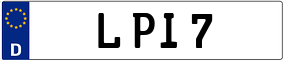 Trailer License Plate